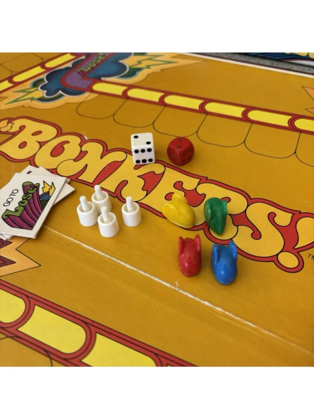 VINTAGE 1978 BONKERS COMPLETE BOARD GAME PARKER BROS #51 USA MADE 70s
